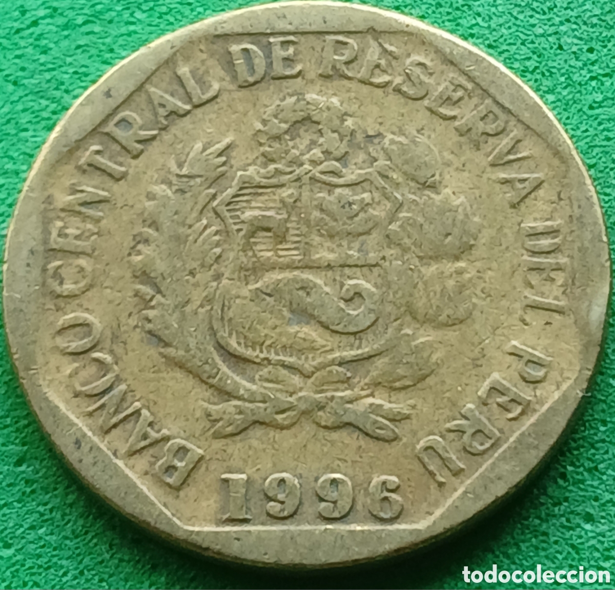 Alte M&uuml;nzen aus Amerika: Per&uacute; 10 centimos 1996 km#305