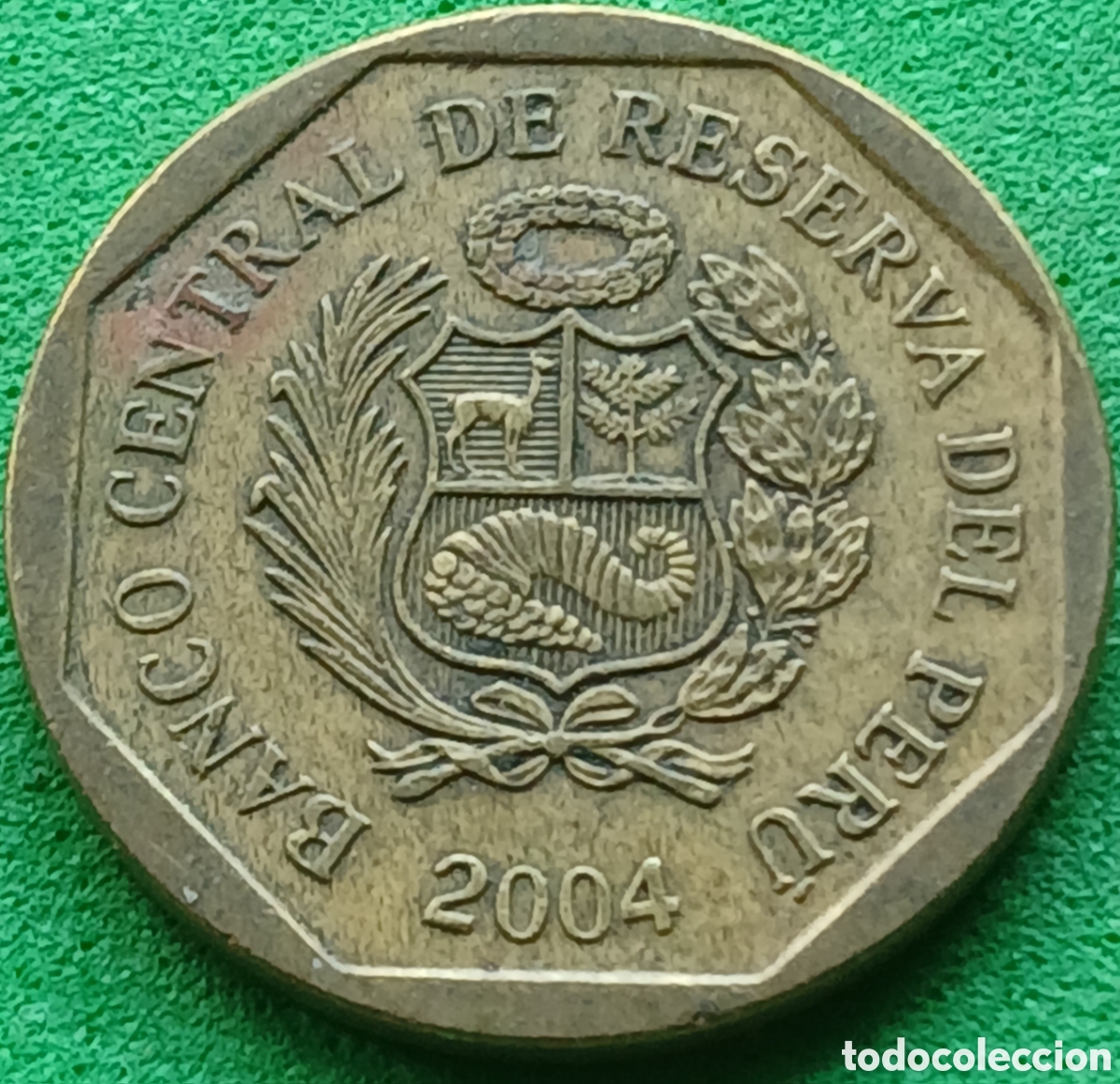 Monedas antiguas de Am&eacute;rica: Per&uacute; 10 centimos 2004 km#305.4