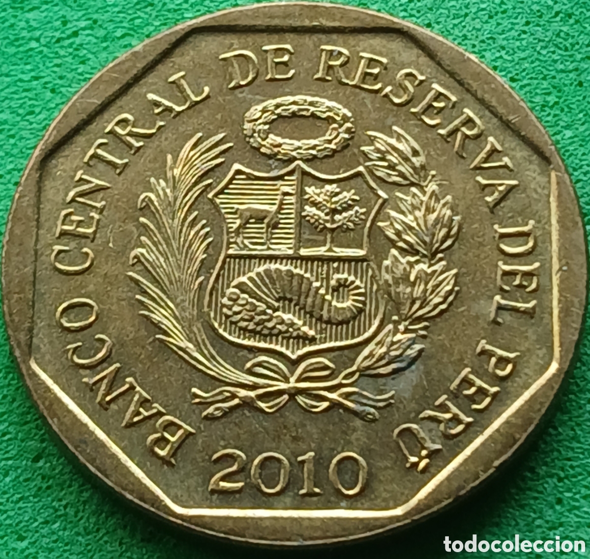 Monete antiche di America: Per&uacute; 10 centimos 2010 km#305.4