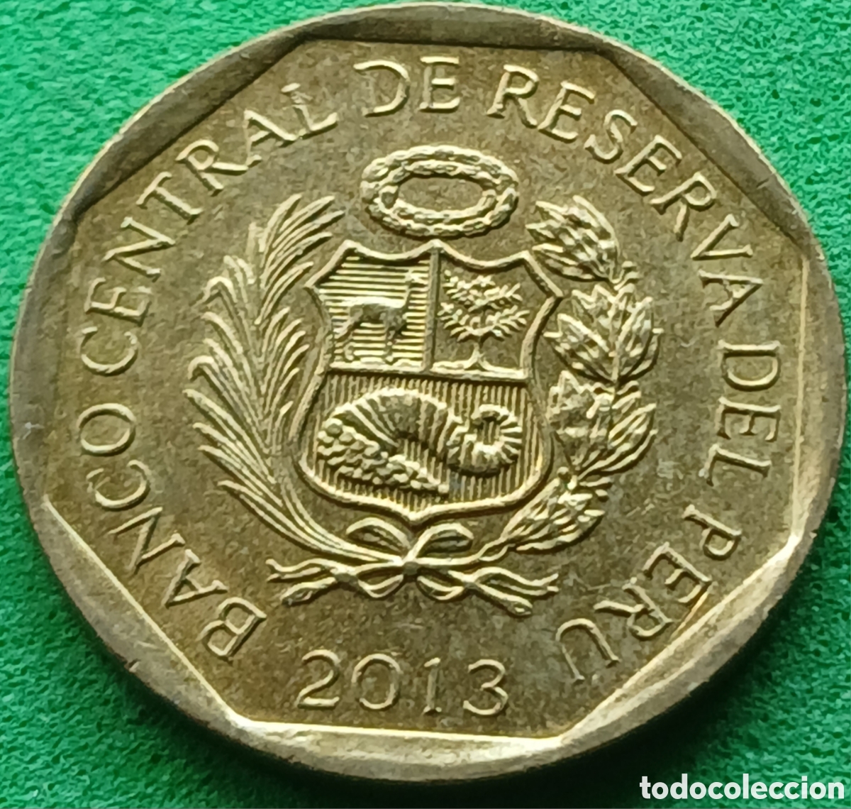 Monete antiche di America: Per&uacute; 10 centimos 2013 km#305.4