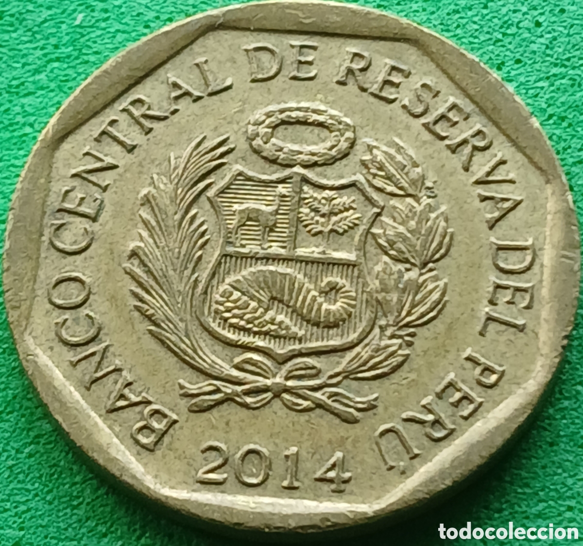 Monete antiche di America: Per&uacute; 10 centimos 2014 km#305.4