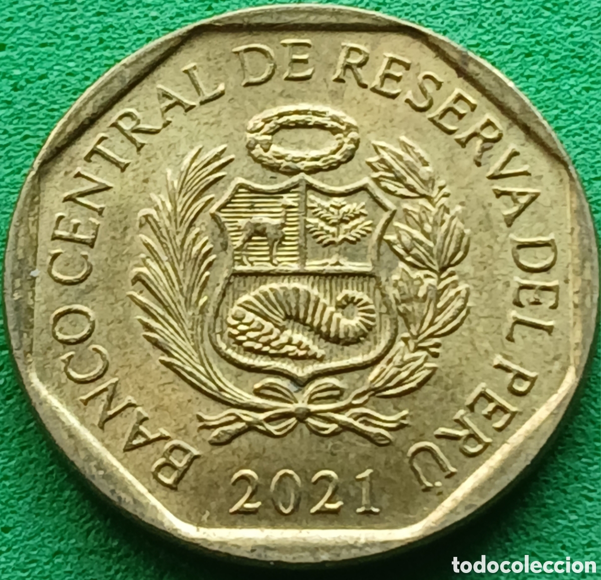Monedas antiguas de Am&eacute;rica: Per&uacute; 10 centimos 2021 km#305.4