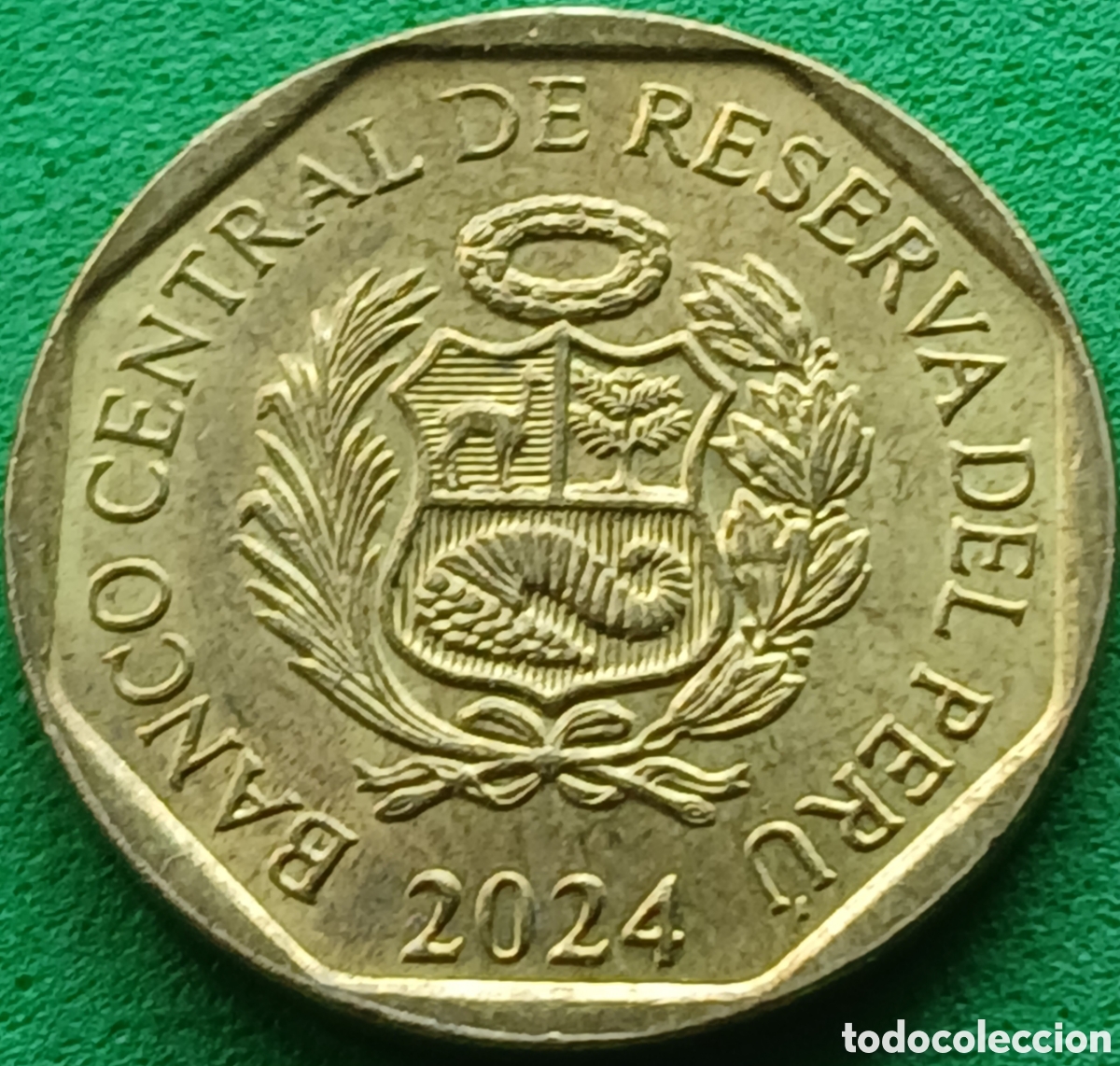 Monedas antiguas de Am&eacute;rica: Per&uacute; 10 centimos 2024 km#305.4