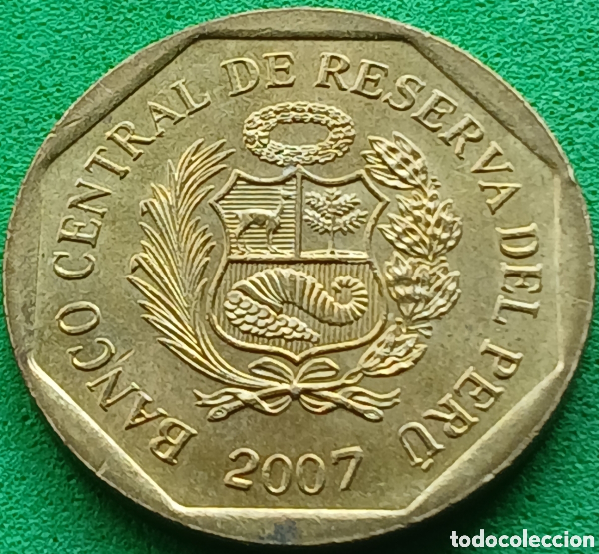 Monedas antiguas de Am&eacute;rica: Per&uacute; 20 centimos 2007 km#306.4