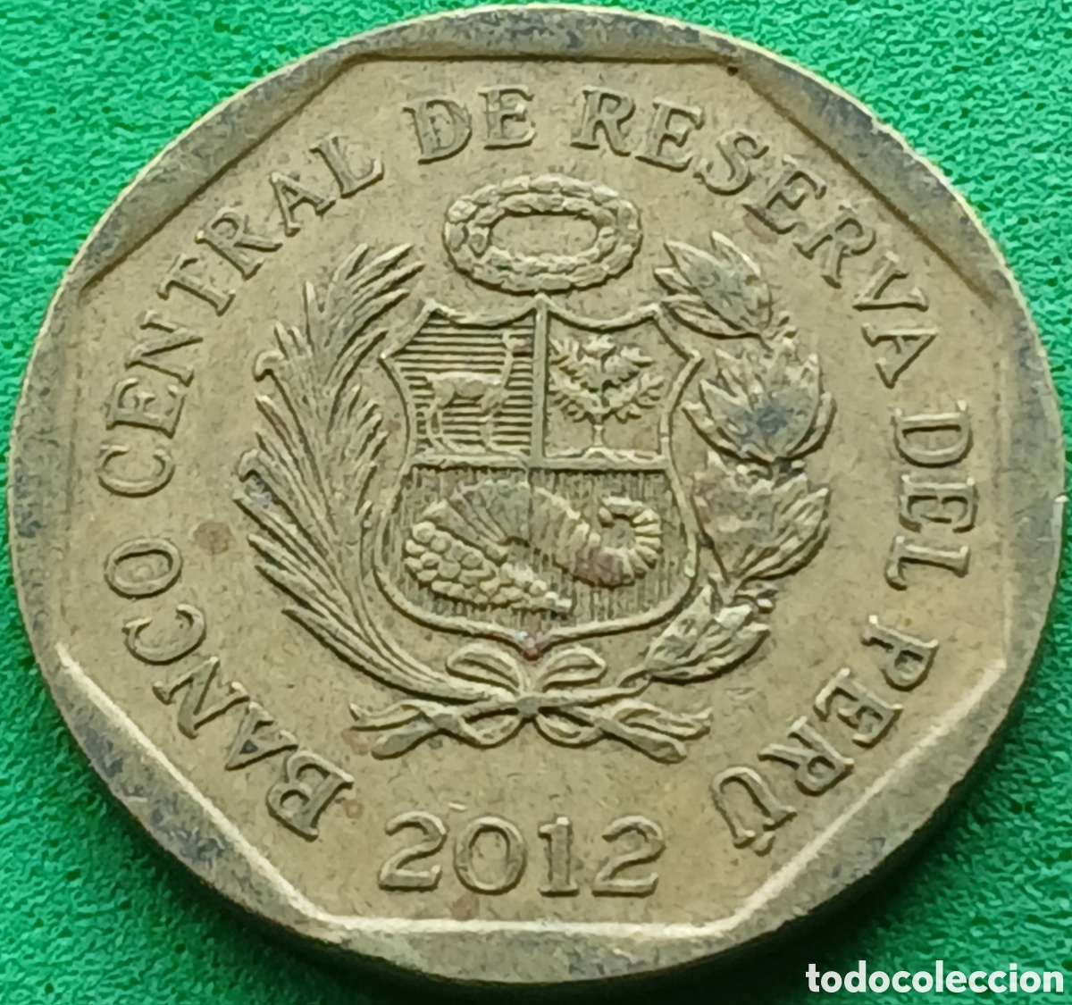 Monedas antiguas de Am&eacute;rica: Per&uacute; 20 centimos 2012 km#306.4