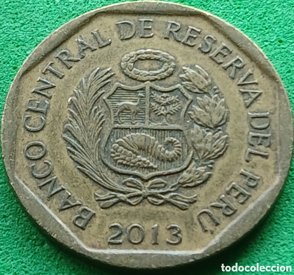 Monedas antiguas de Am&eacute;rica: Per&uacute; 20 centimos 2013 km#306.4