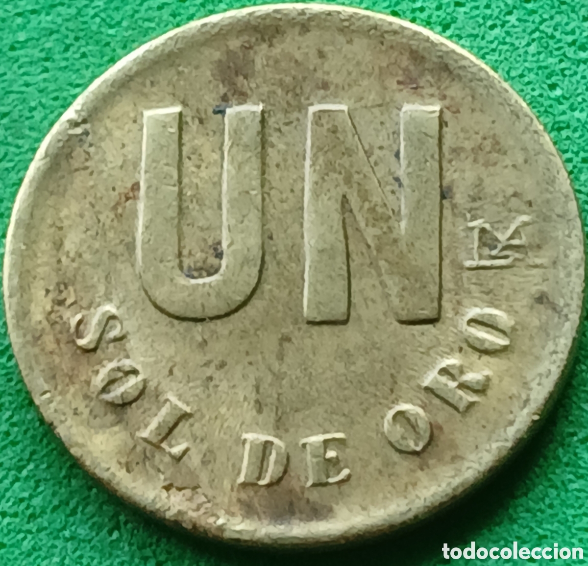 Monedas antiguas de Am&eacute;rica: Per&uacute; un sol de oro 1980 km#266.2