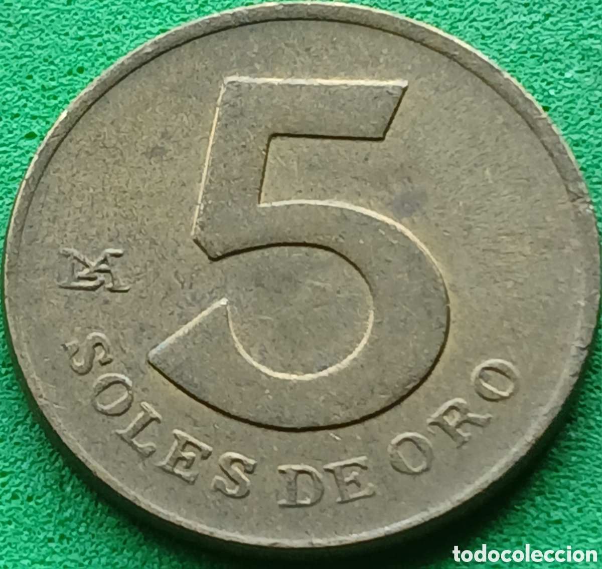 Monedas antiguas de Am&eacute;rica: Per&uacute; 5 soles de oro 1979 km#271