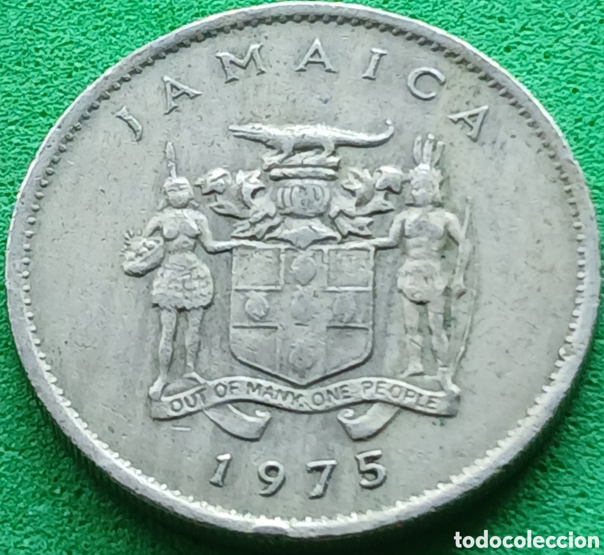Monedas antiguas de Am&eacute;rica: Jamaica 10 cents 1975 km#47