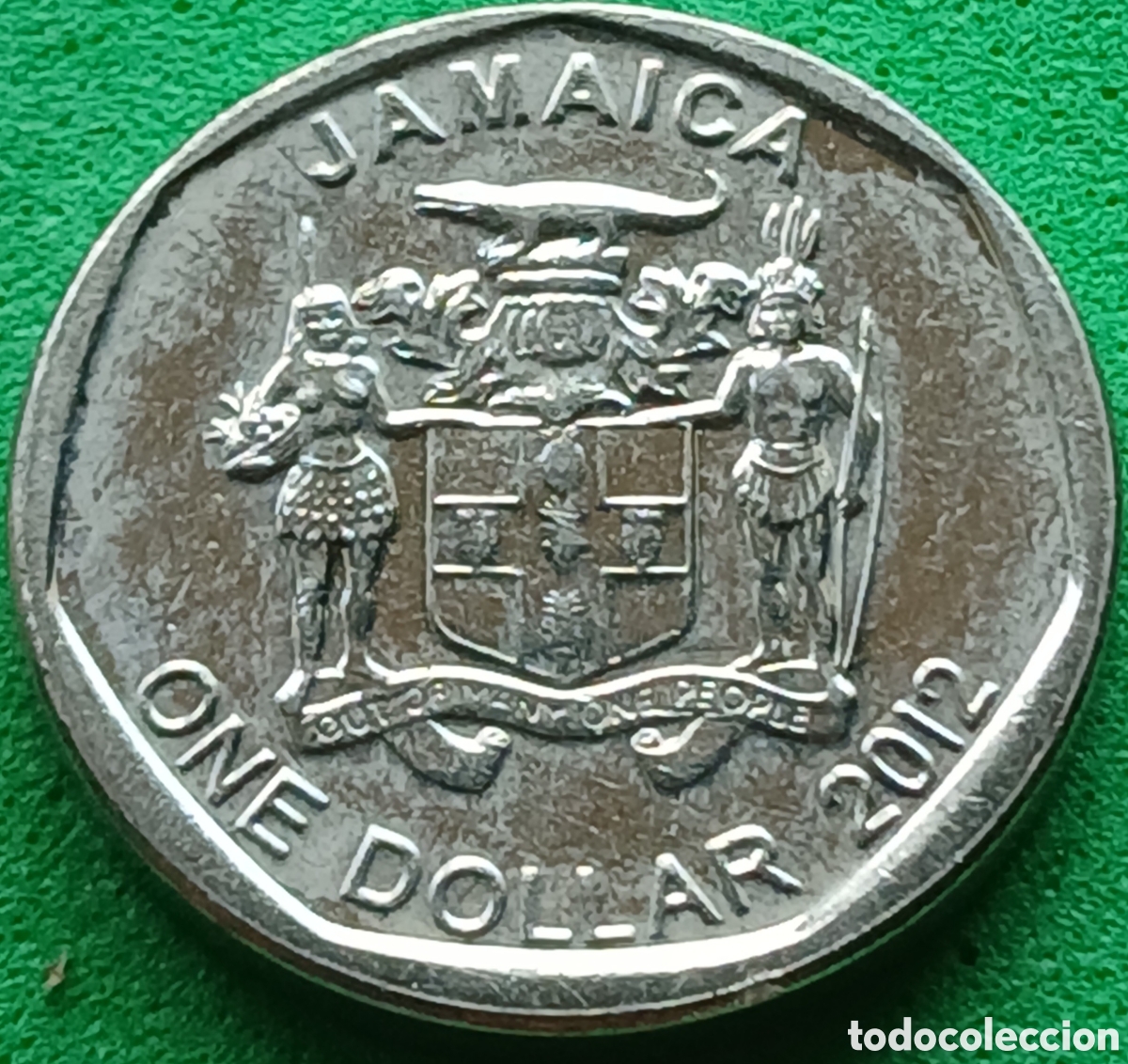 Monedas antiguas de Am&eacute;rica: Jamaica one dollar 2012 km#189