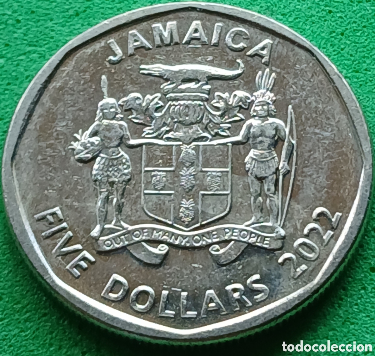 Monedas antiguas de Am&eacute;rica: Jamaica five dollars 2022 km#163 ESCASA!