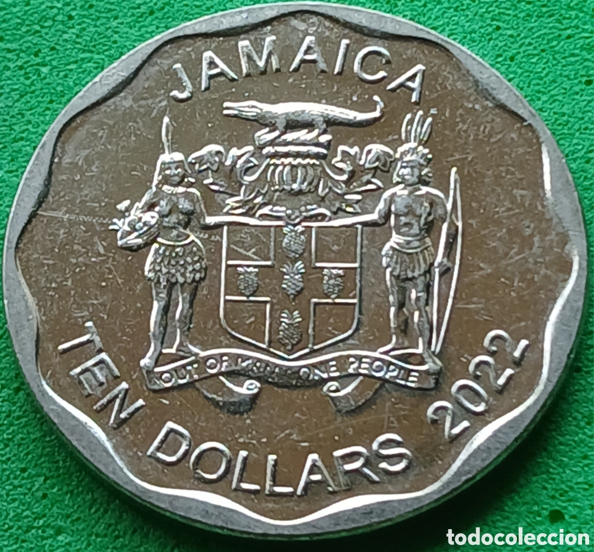 Monedas antiguas de Am&eacute;rica: Jamaica ten dollars 2022 km#190 ESCASA