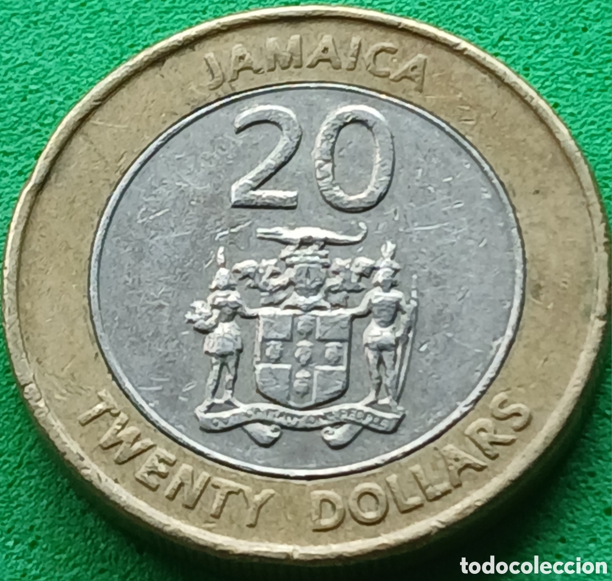 Monedas antiguas de Am&eacute;rica: Jamaica 20 dollars 2001 km#182