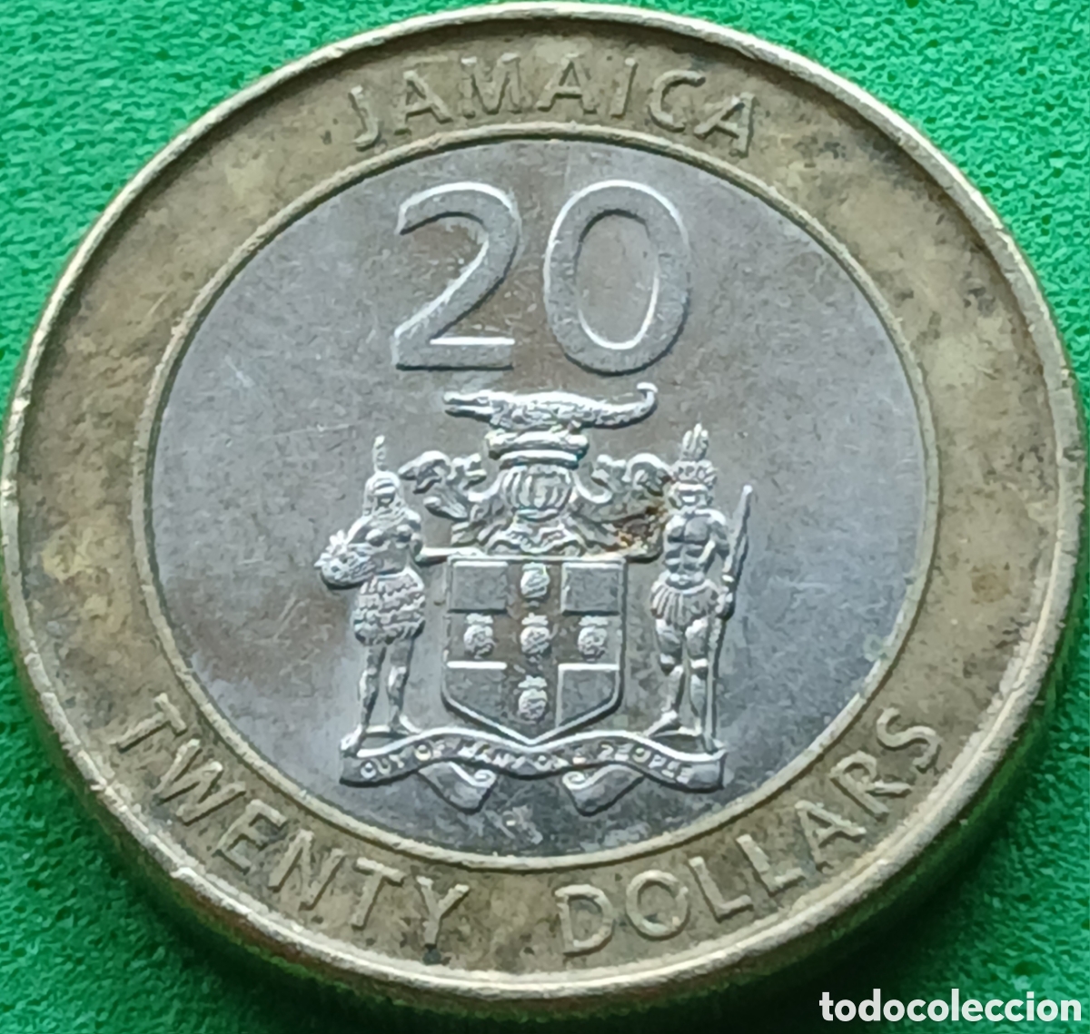 Monedas antiguas de Am&eacute;rica: Jamaica 20 dollars 2015 UC#1