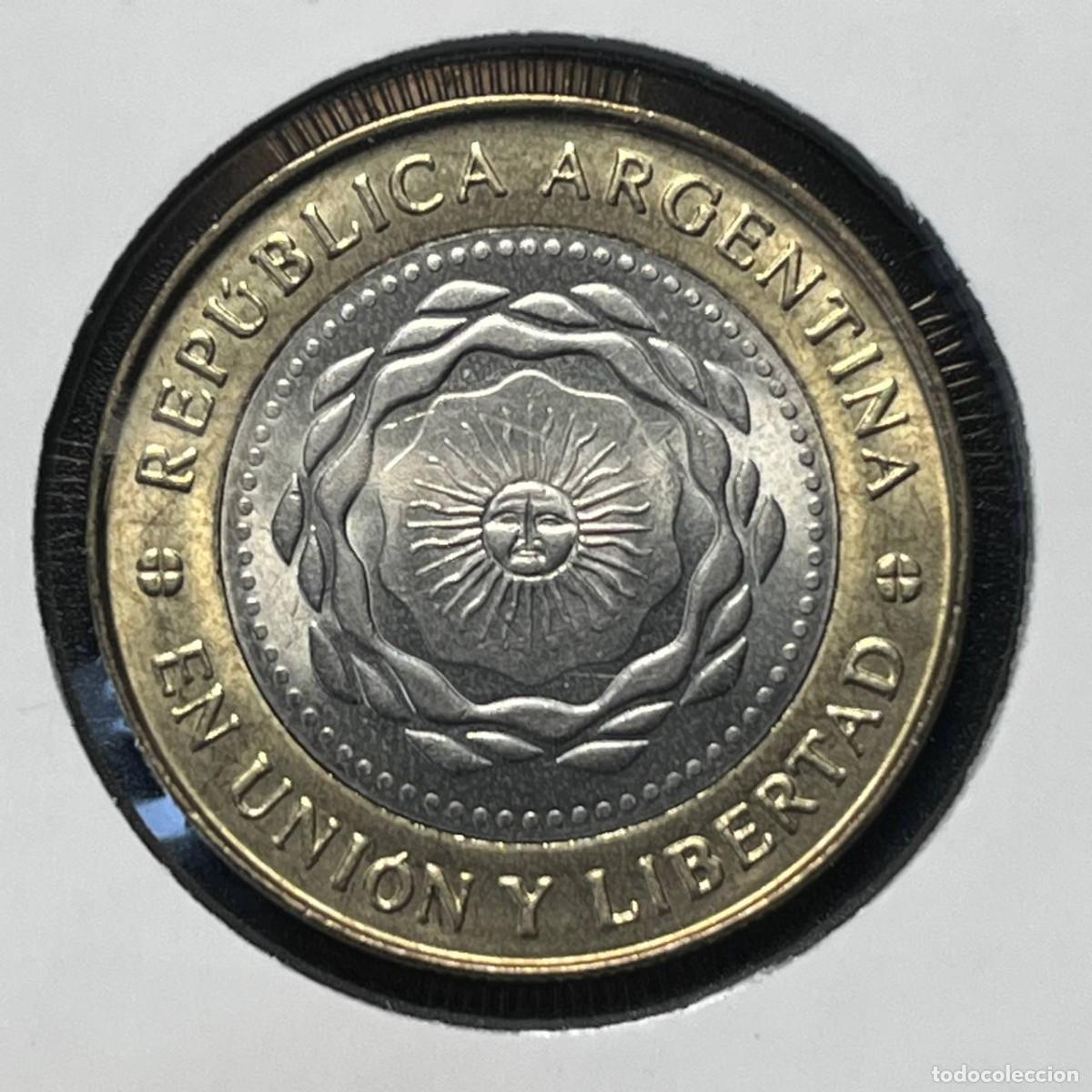 Monedas antiguas de Am&eacute;rica: ARGENTINA 2 PESOS 2011 KM#165 &rdquo;Bicentenario Revoluci&oacute;n de Mayo&rdquo; BIMETALLIC UNC