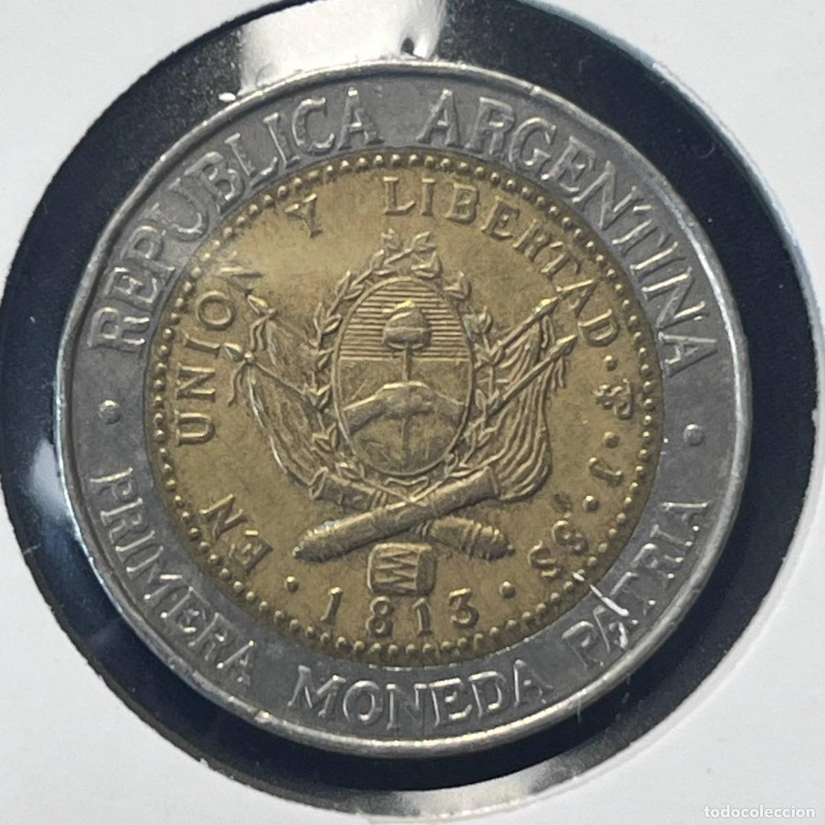 Monedas antiguas de Am&eacute;rica: ARGENTINA 1 PESO 1994 KM#112.1 VF MBC BIMETALLIC