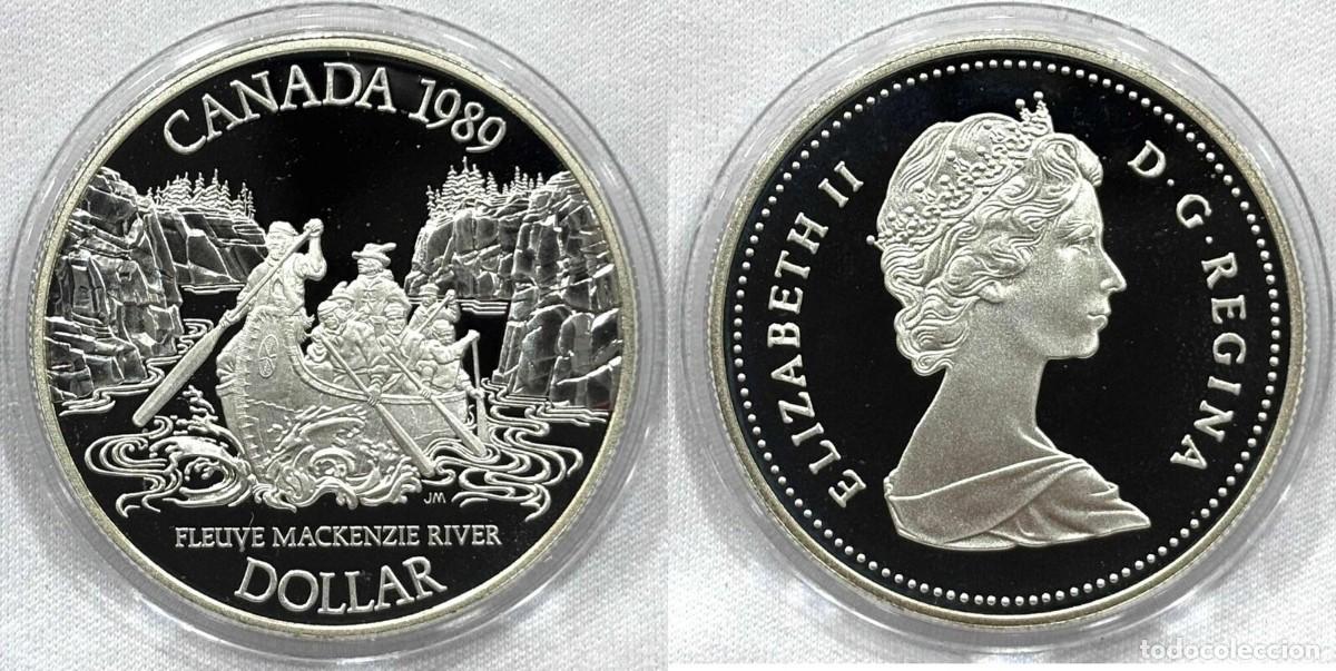 Monedas antiguas de Am&eacute;rica: CANADA 1 DOLAR 1989 .......
