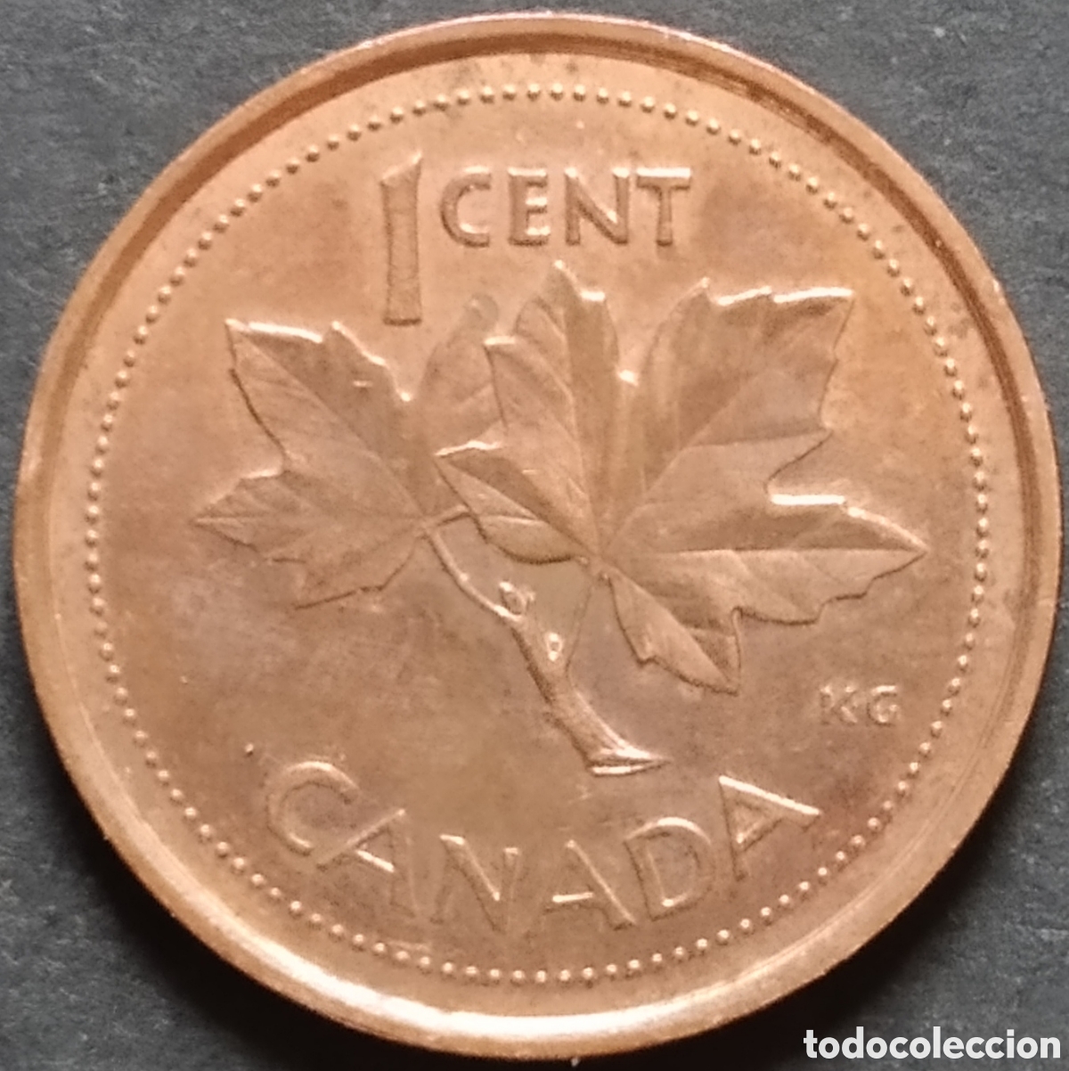 Monedas antiguas de Am&eacute;rica: MONEDA - CANADA CONMEMORATIVA 1 CENT 2002 - 50&ordf; ANIVERSARIO SUCESI&Oacute;N DE LA REINA ISABEL II