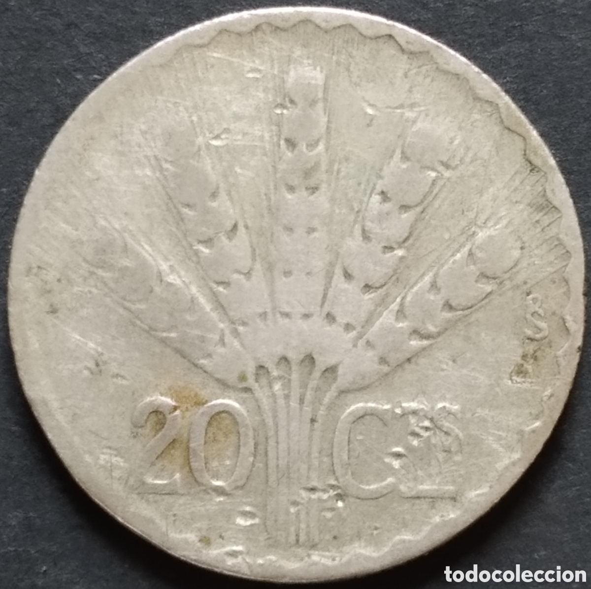 Monedas antiguas de Am&eacute;rica: MONEDA - URUGUAY 20 CENT&Eacute;SIMOS 1942 (PLATA)