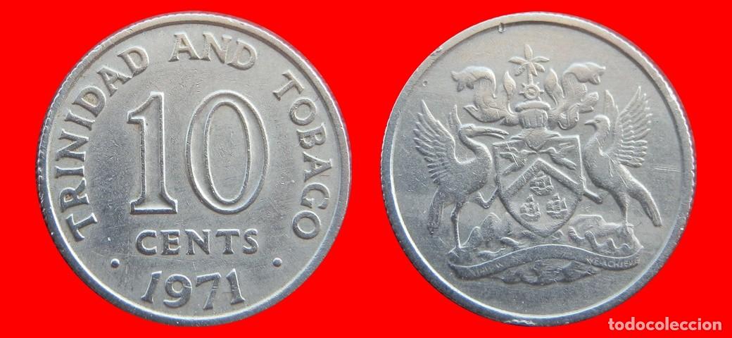 Monedas antiguas de Am&eacute;rica: 10 CENTAVOS 1971 TRINIDAD Y TOBAGO-144080
