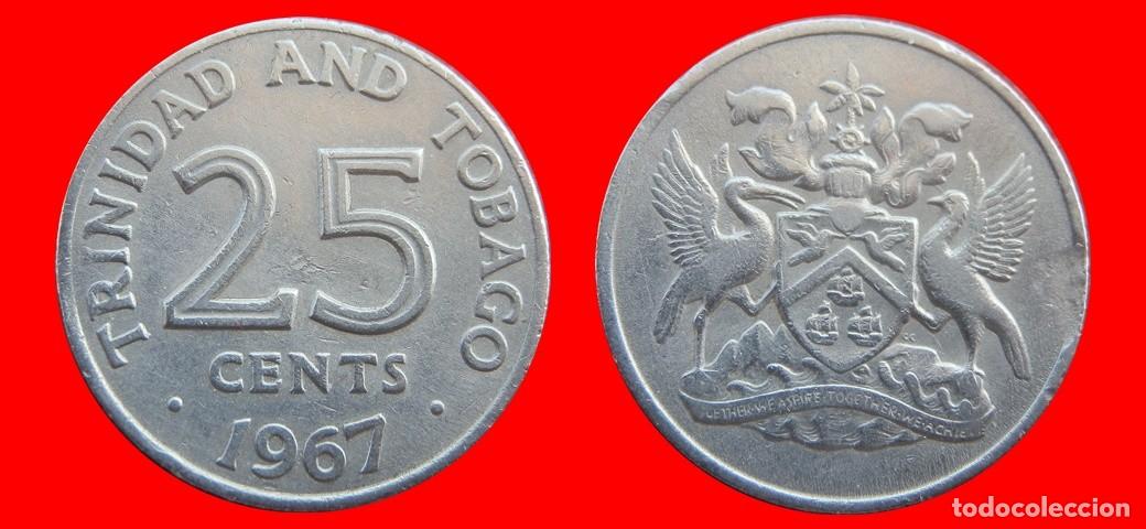 Monedas antiguas de Am&eacute;rica: 25 CENTAVOS 1967 TRINIDAD Y TOBAGO-144086
