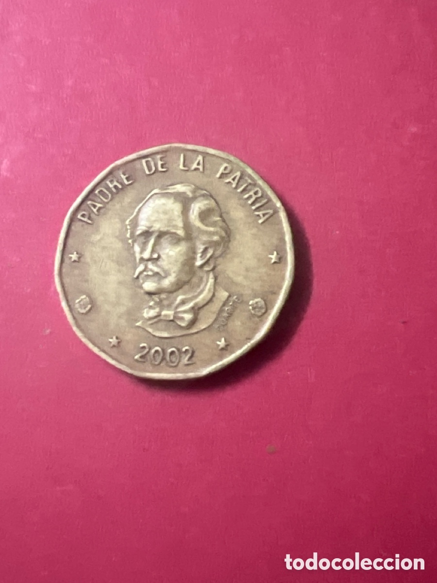 Monedas antiguas de Am&eacute;rica: C542. 1 Peso Rep&uacute;blica Dominicana 2002