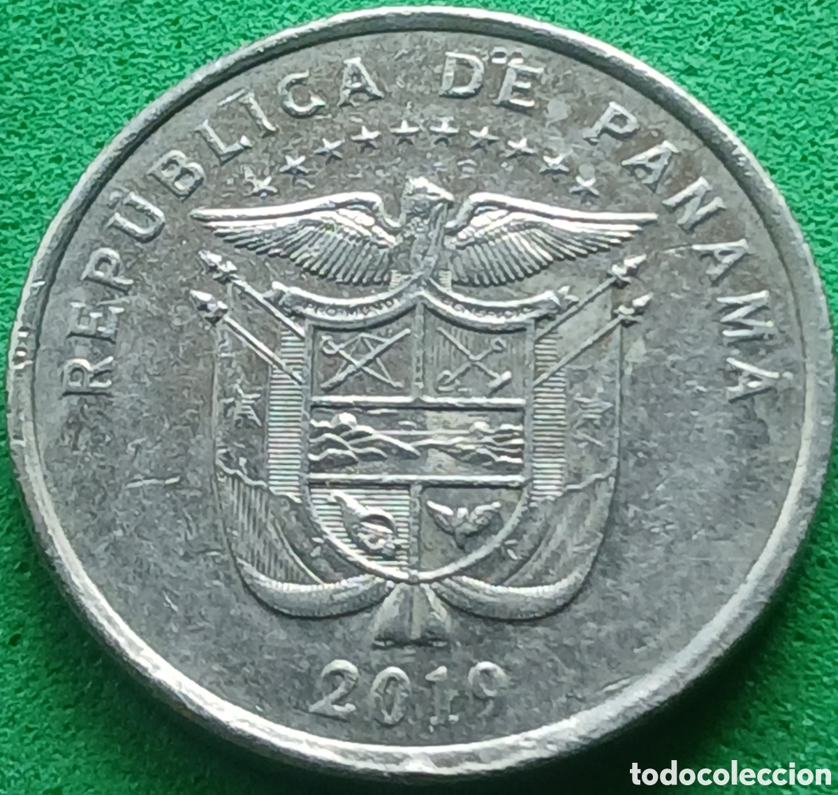 Moedas antigas da Am&eacute;rica: Panam&aacute; cinco centesimos 2019 UC#1