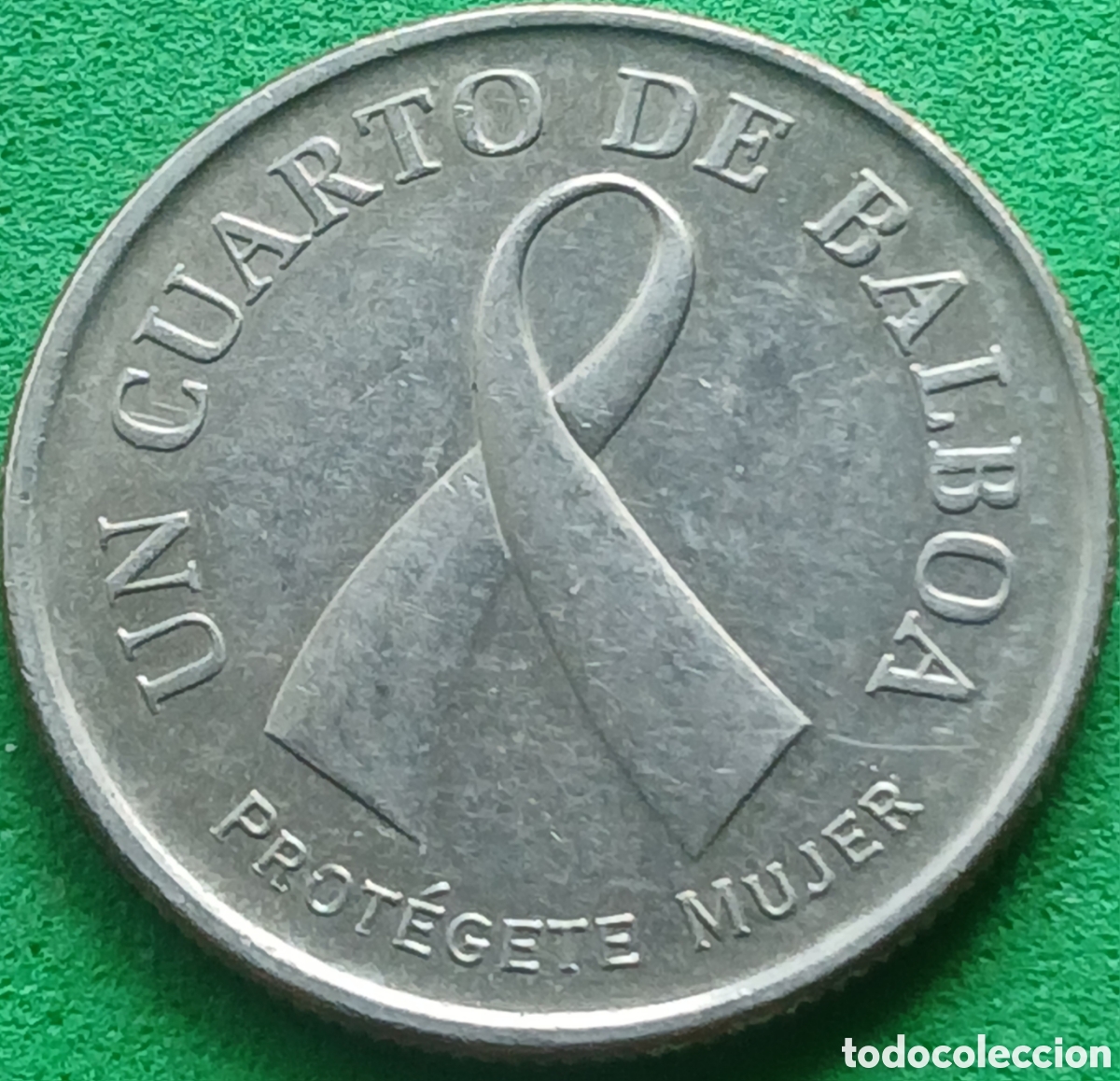Monedas antiguas de Am&eacute;rica: Panam&aacute; un cuarto 2008 kn#137 C&aacute;ncer de Pecho