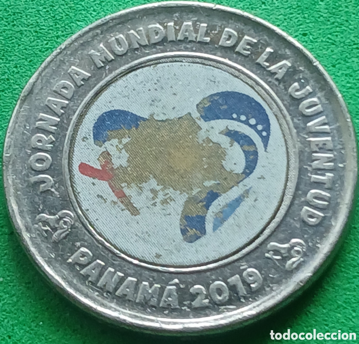 Monedas antiguas de Am&eacute;rica: Panam&aacute; un balboa 2019 UC#200 Jornada Mundial de la Juventud