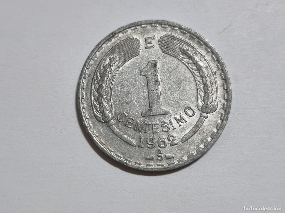 Monedas antiguas de Am&eacute;rica: Antigua Moneda Republica Chile 1 Centesimo 1962 Coleccionista