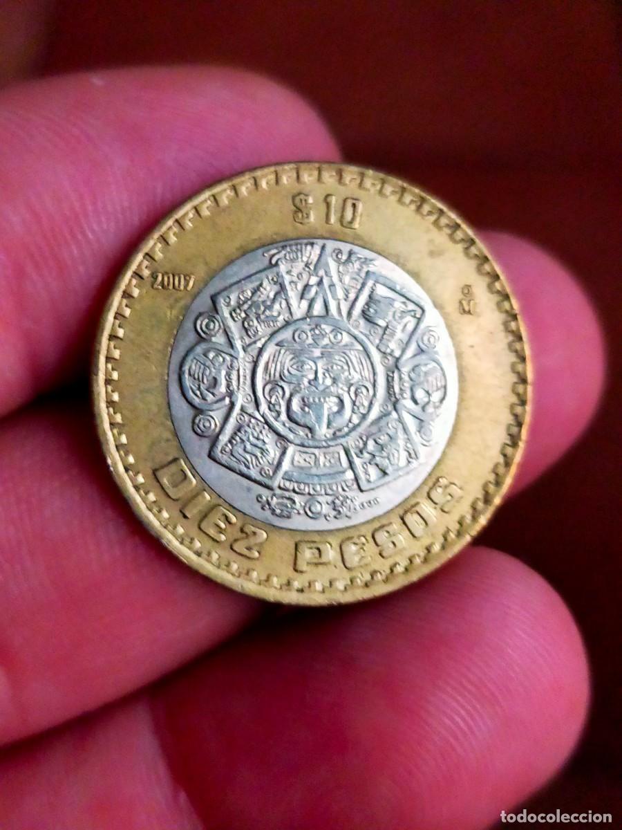 Monedas antiguas de Am&eacute;rica: MONEDA DE 10 DIEZ PESOS MEJICO MEXICO 2007 MUY BUENA CONSERVACION