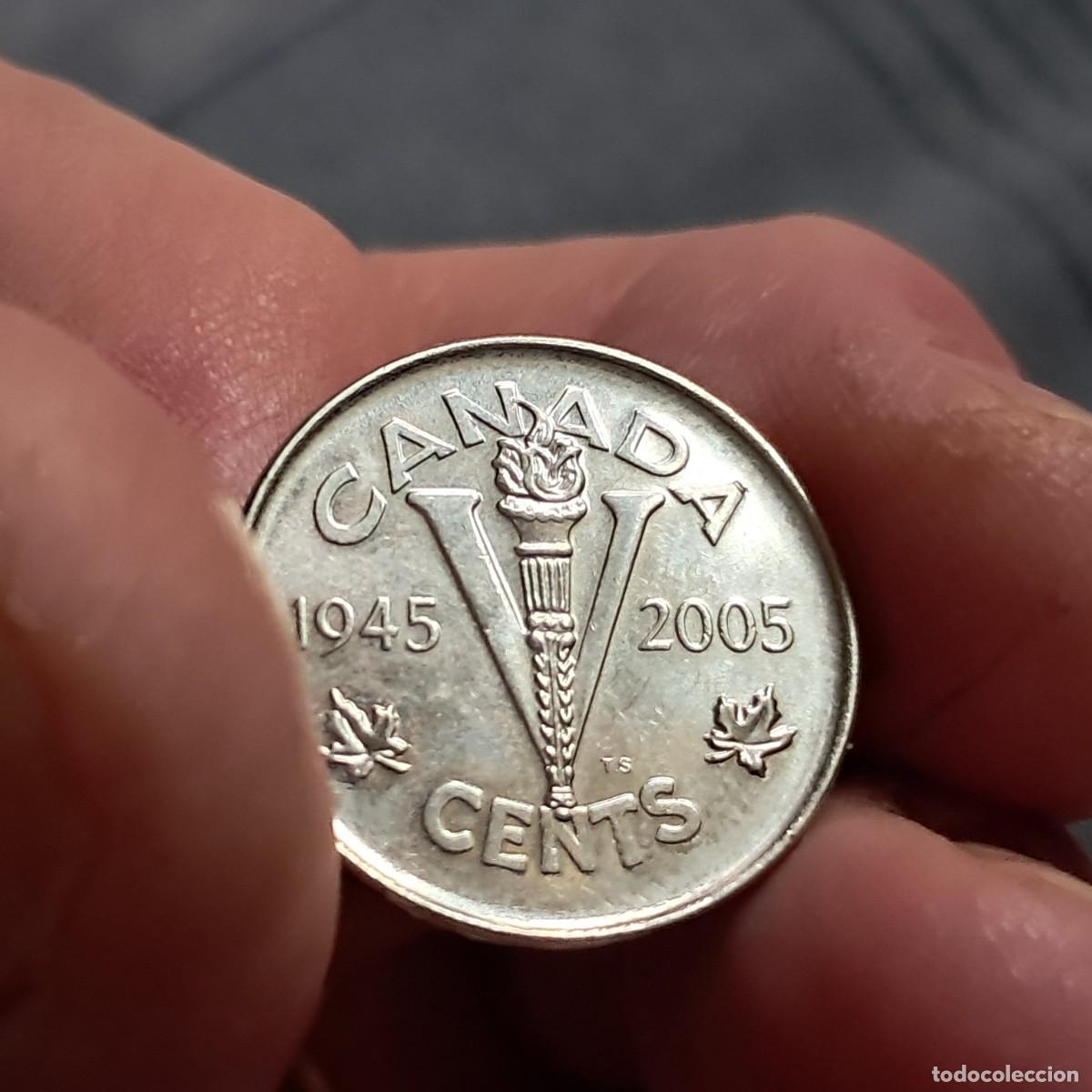Monedas antiguas de Am&eacute;rica: MONEDA DE CANAD&Aacute; 5 CENTS 2005 P - Elizabeth II (Victoria) KM# 627, AU.