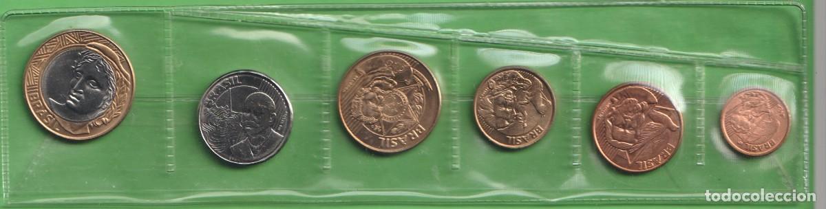 Monedas antiguas de Am&eacute;rica: MONEDAS EXTRANJERAS - BRASIL 6 VALORES - 1-5-10-25 Y 50 CTS. 1 REAL 2001-2-4 - KM-647 AL 652 (SC-)