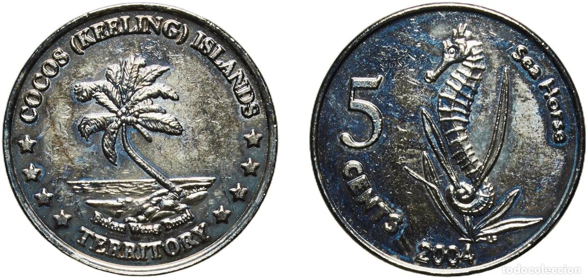Monedas antiguas de Am&eacute;rica: Australia Cocos (Keeling) Islands Australian external territory 2004 5 Cents - Cocos Keeling Island