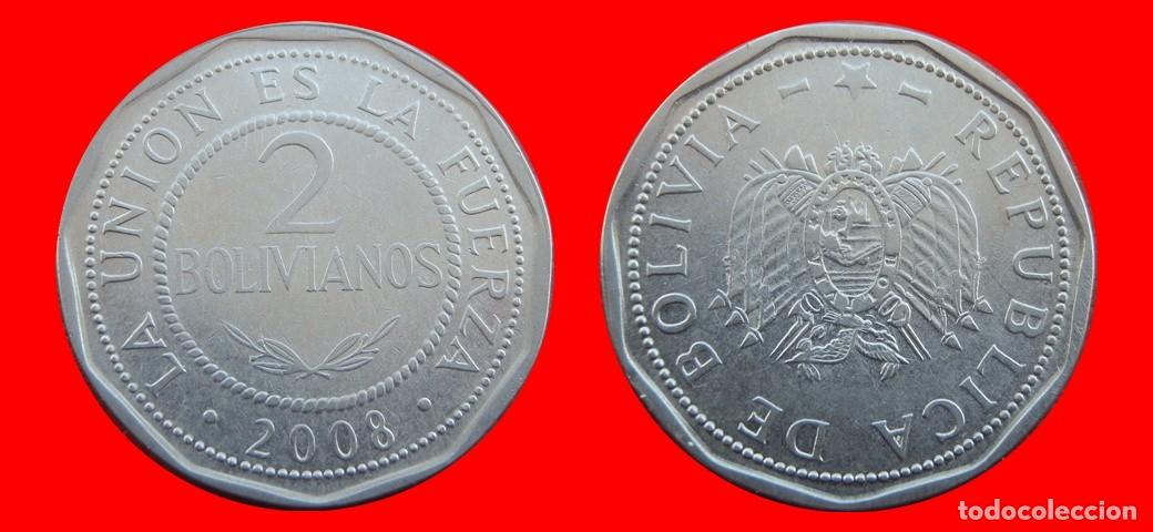 Monedas antiguas de Am&eacute;rica: 2 BOLIVIANOS 2008 BOLIVIA-144106