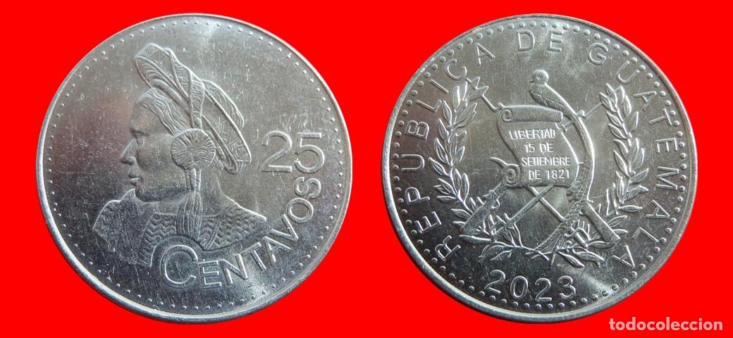 Monedas antiguas de Am&eacute;rica: 25 CENTAVOS 2023 GUATEMALA-144128