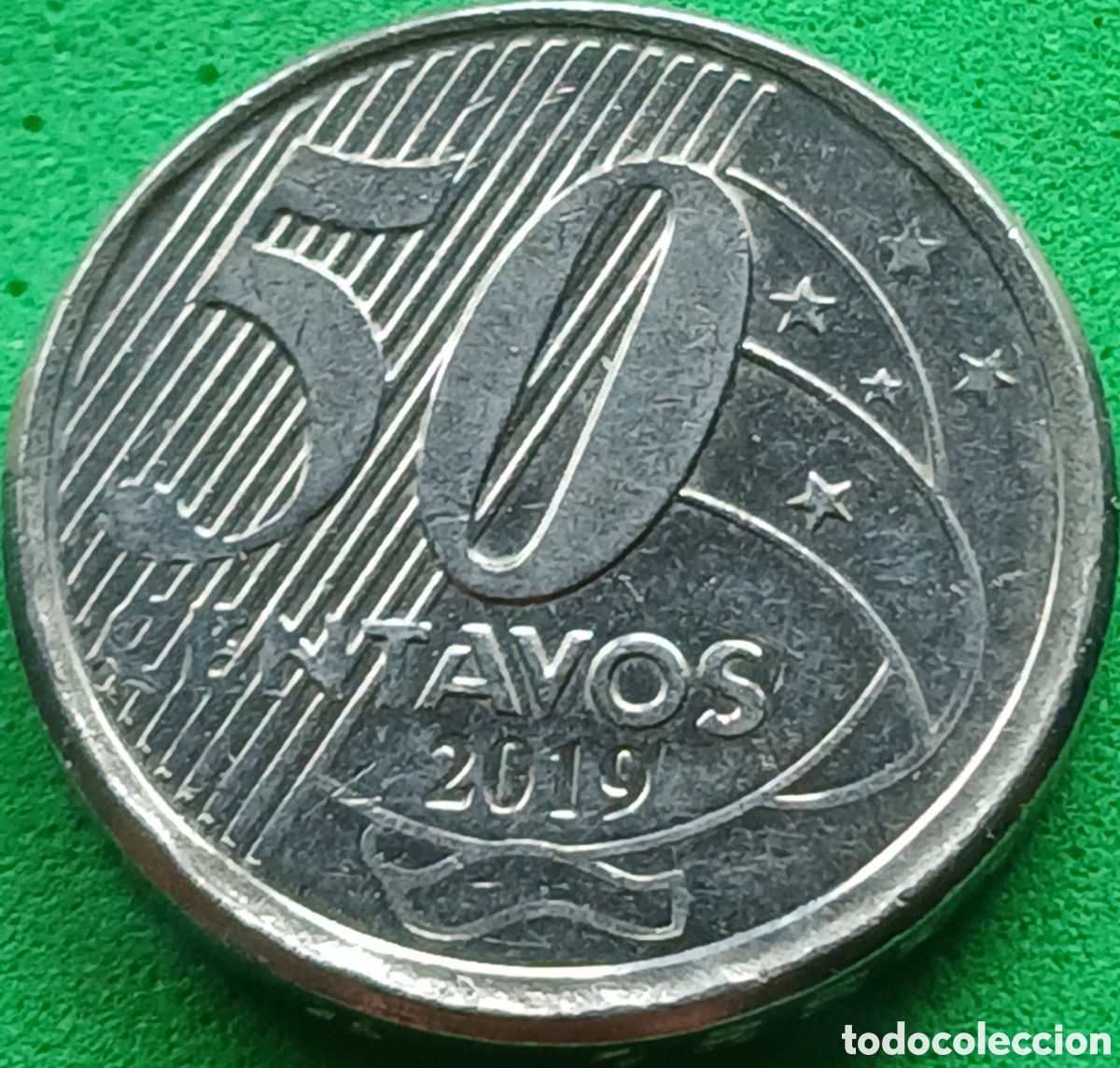 Monedas antiguas de Am&eacute;rica: Brasil 50 centavos 2019 km#651a sin marca de ceca