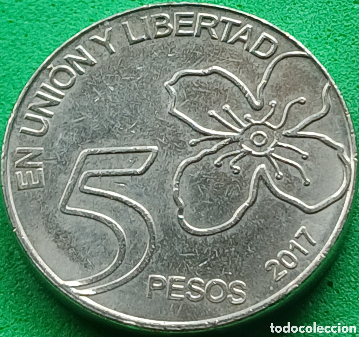 Monedas antiguas de Am&eacute;rica: Argentina 5 pesos 2017 UC#2