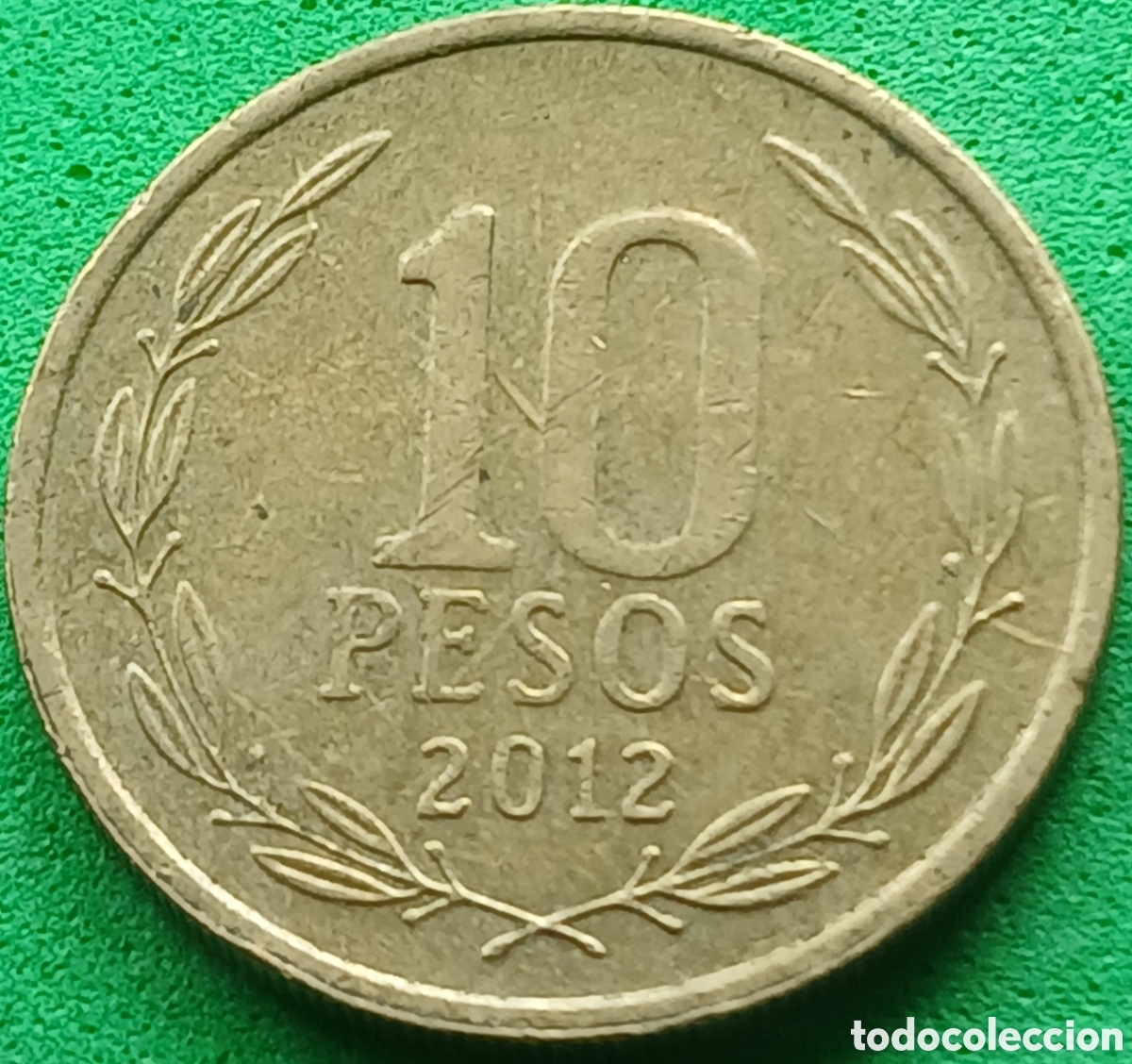 Monedas antiguas de Am&eacute;rica: Chile 10 pesos 2012 km#228