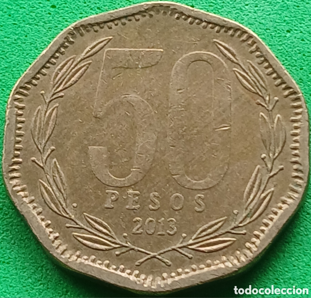 Monedas antiguas de Am&eacute;rica: Chile 50 pesos 2013 km#219