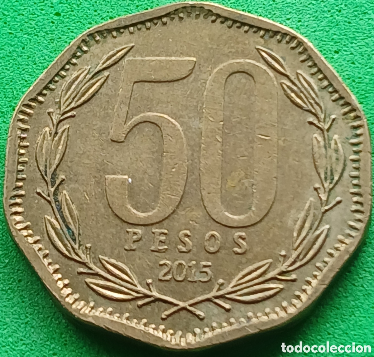 Monedas antiguas de Am&eacute;rica: Chile 50 pesos 2015 km#219