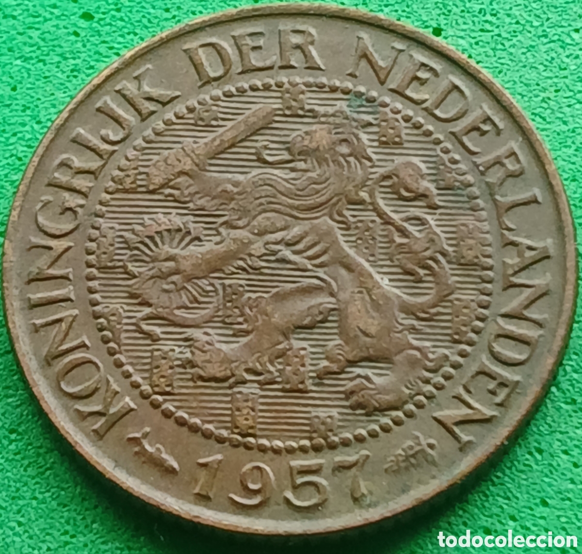 Monedas antiguas de Am&eacute;rica: Surinam 1 cent 1957 km#10a poco com&uacute;n