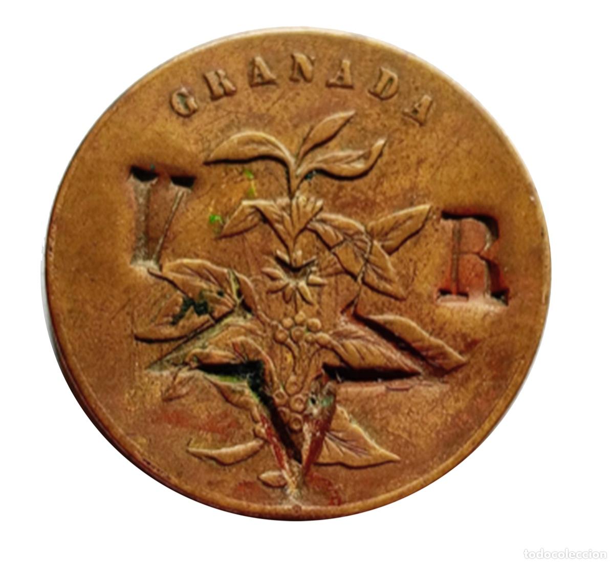 Monedas antiguas de Am&eacute;rica: Ficha de finca El Salvador