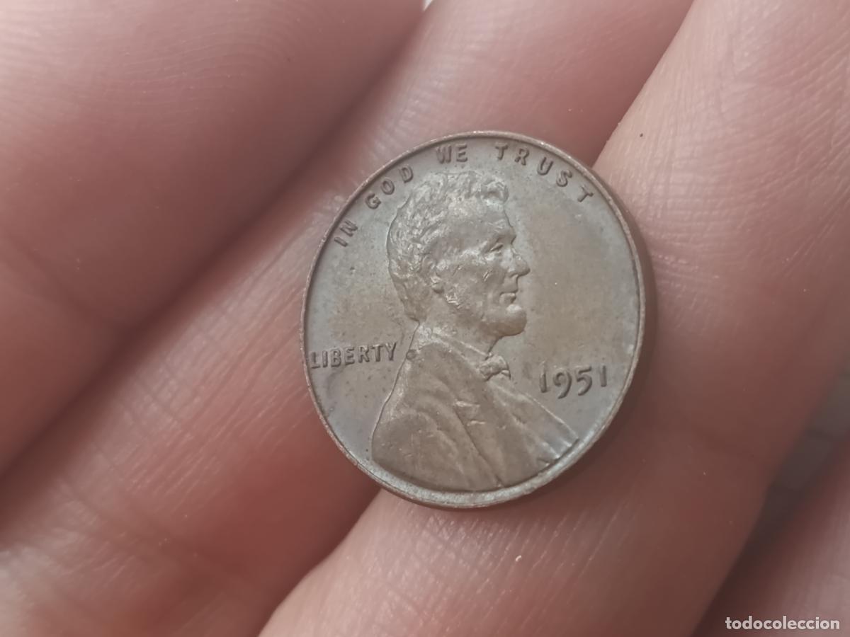 Monedas antiguas de Am&eacute;rica: USA Estados Unidos. 1 cent 1951 VF
