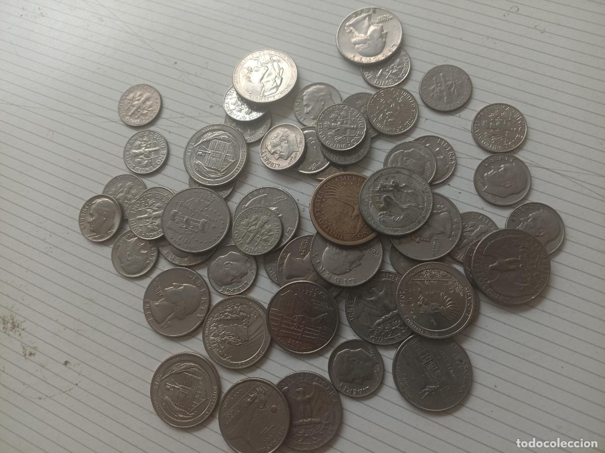 Monedas antiguas de Am&eacute;rica: USA Estados Unidos. 9,40 dollars en monedas