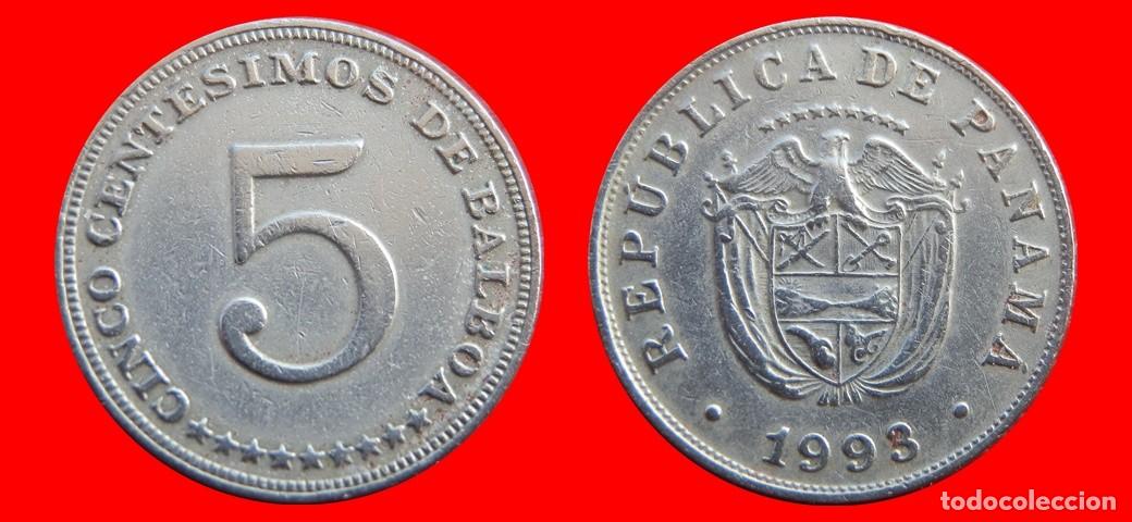 Monedas antiguas de Am&eacute;rica: 5 CENTESIMOS 1993 PANAMA-144134