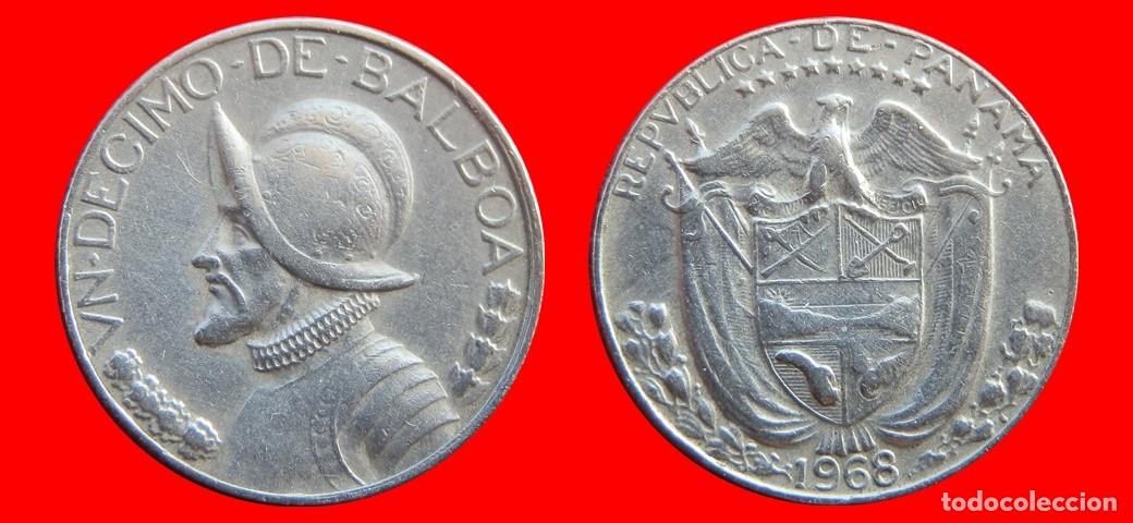 Monedas antiguas de Am&eacute;rica: 1/10 BALBOA 1968 PANAMA-144135