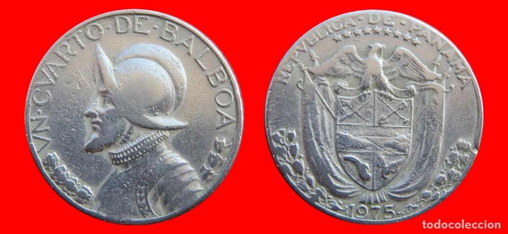 Monedas antiguas de Am&eacute;rica: 1/4 BALBOA 1975 PANAMA-144141