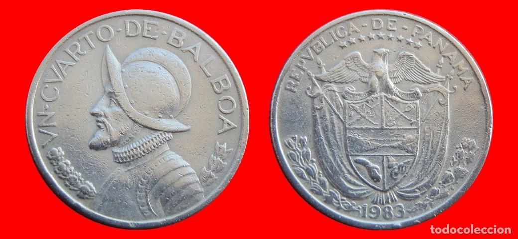 Monedas antiguas de Am&eacute;rica: 1/4 BALBOA 1983 PANAMA-144142