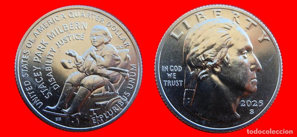 Monedas antiguas de Am&eacute;rica: 25 CENTAVOS QUARTER 2025-S MILBERN SIN CIRCULAR USA-8123SC
